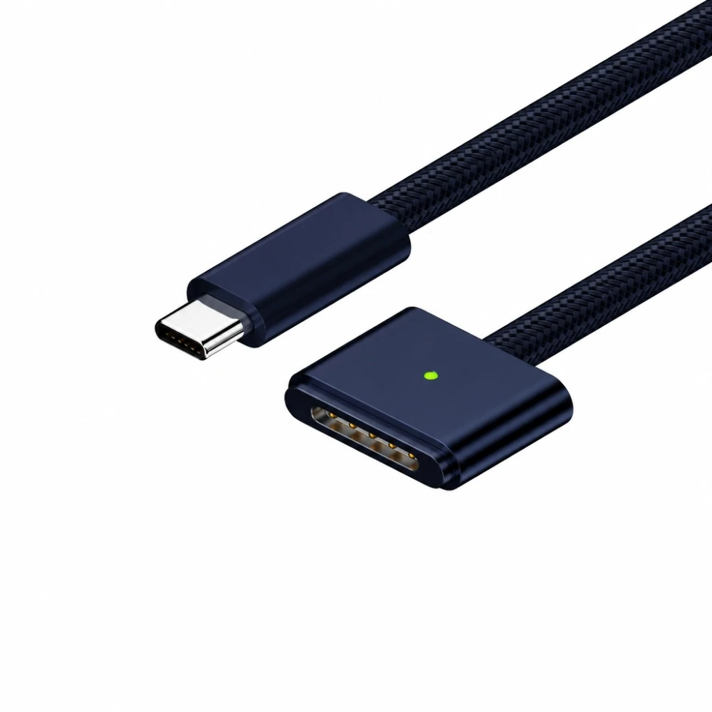 USB-C – MagSafe 3 140W -kaapeli MacBook Pro ja Air -laitteille – 2 m punottu, Midnight