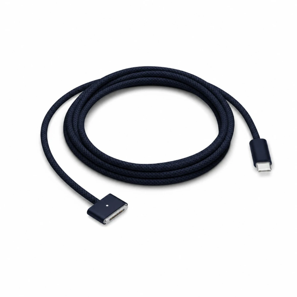 USB-C – MagSafe 3 140W -kaapeli MacBook Pro ja Air -laitteille – 2 m punottu, Midnight