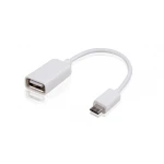 Micro USB OTG - USB-A naar USB-A 10 cm kabel voor Android