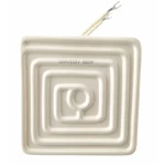 Vista frontal del calentador IR cerámico 12x12cm 600w blanco para reballing