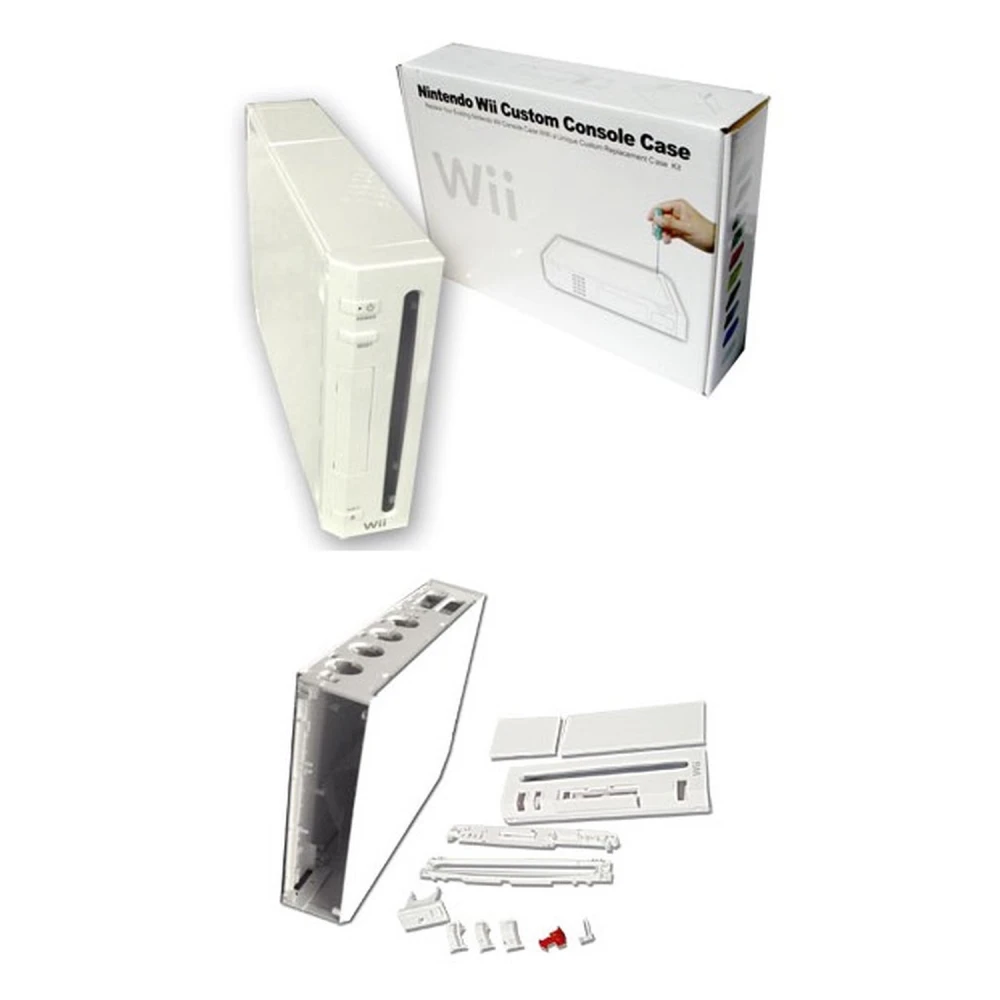 Täydellinen valkoinen Nintendo Wii -kuori korjaukseen