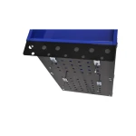 Ammattimainen 3-hyllyinen työkalukärry sivutasoilla ja koukuilla työpajan järjestämiseen