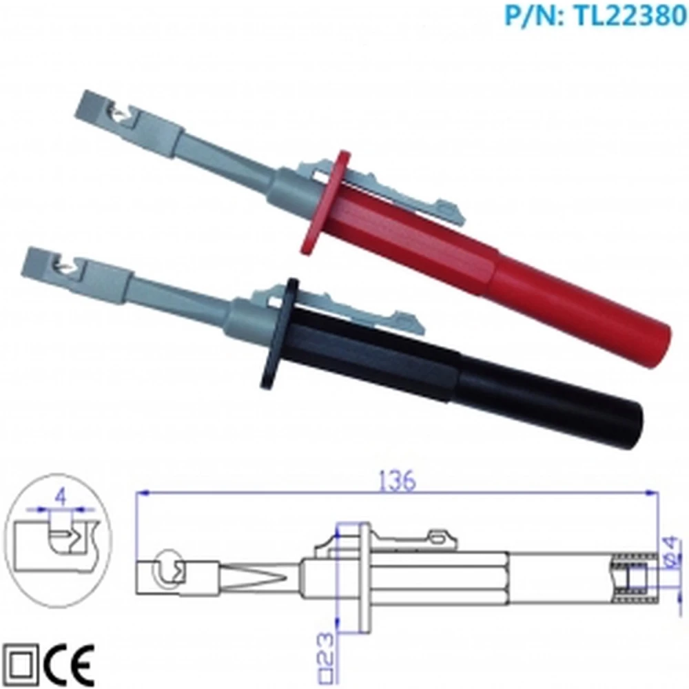 Eristetyt krokoklipsit catIII banaaniliitännällä TL22380 Amass