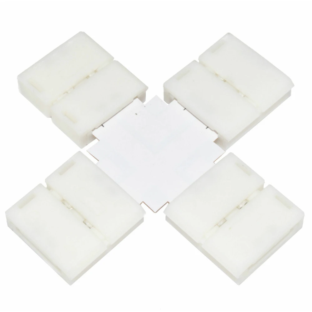 LED-klipsiliitin Forma-X 10mm 4Pin 5050 RGB LED-nauhalle