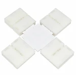 LED-klipsiliitin Forma-X 10mm 4Pin 5050 RGB LED-nauhalle