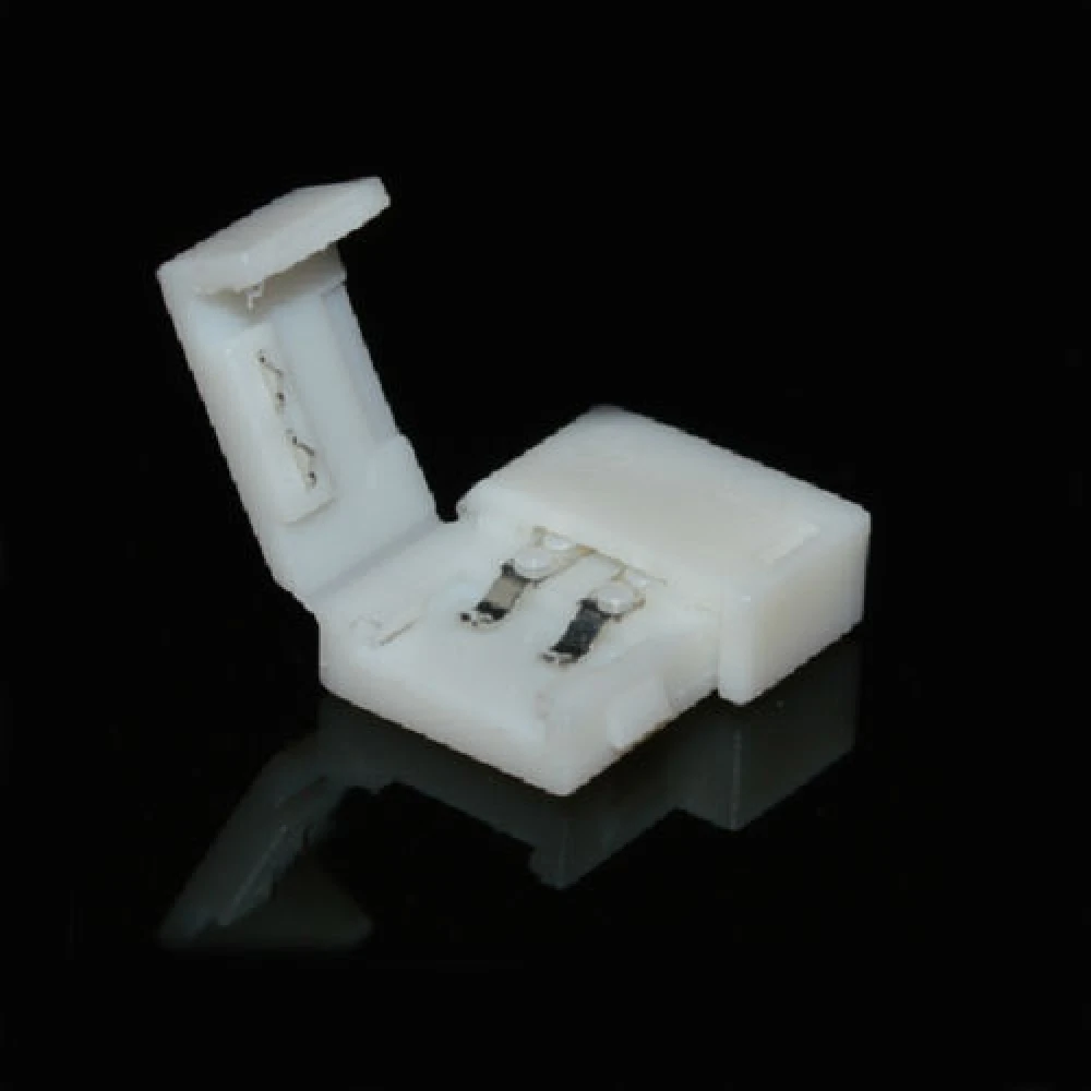Paquete de conectores de clip LED 10mm 2 pin 5050 para tiras LED