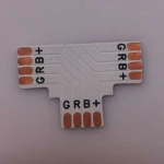 T-liitin 5050 10mm 4-pin RGB LED-nauhalle - juottamaton adapteri