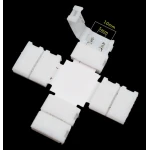 X-muotoiset LED-klipsiliittimet 10mm 2-pin 5050 RGB LED-nauhoille