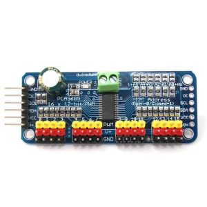 PCA9685 16-kanavainen 12 bit PWM I2C servokontrolleri Arduino-yhteensopiva