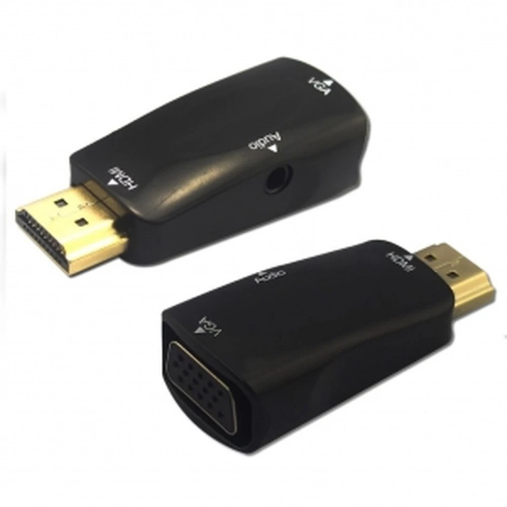 HDMI-VGA-muunnin äänellä korkealaatuiseen kuvaan ja ääneen