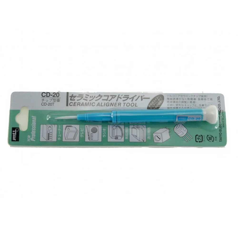 GOOT CD-20 keraaminen trimmeriruuvitaltta 1,8mmx0,4mm