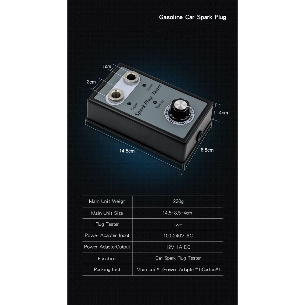 Sytytystulppatesteri kahdella reiällä autoon - TSX TOOL
