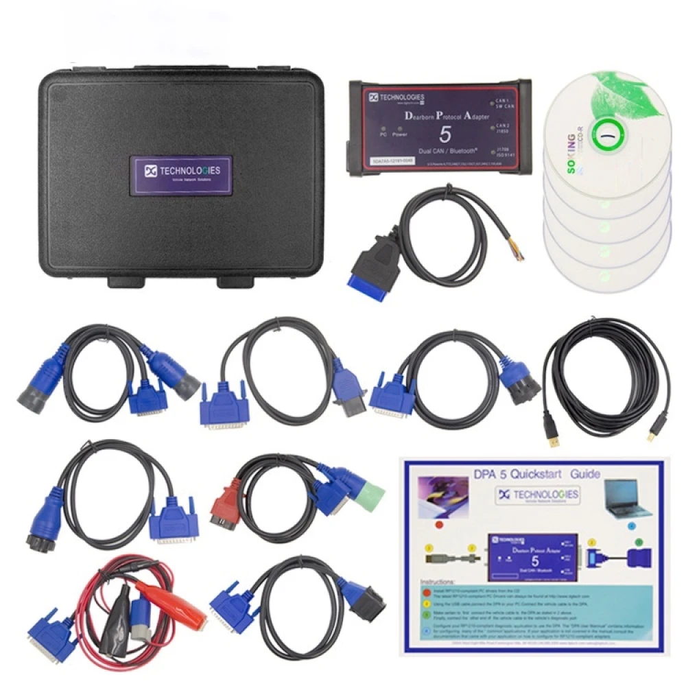 DPA5-protokolla-adapteriskanneri raskaalle kalustolle