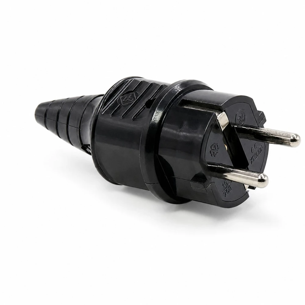 SCHUKO-pistoke irrotettava 16A 250V Tyyppi F saksalainen eurooppalainen teollisuuskorjaus