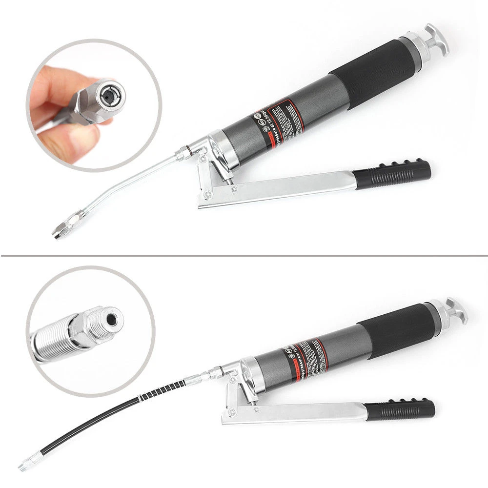 Käsikäyttöinen rasvaprässi 600ml korkeapainepumpulla ja letkulla