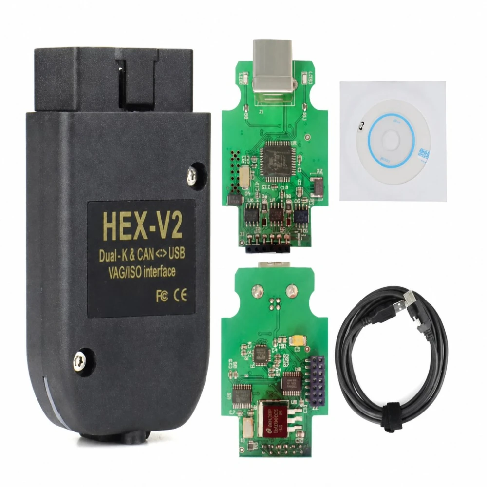 Diagnostiikkaskanneri HEX-V2 VCDS V25.3 ATMEGA162 Yhteensopiva VW Audi Seat Skoda 1996-2017