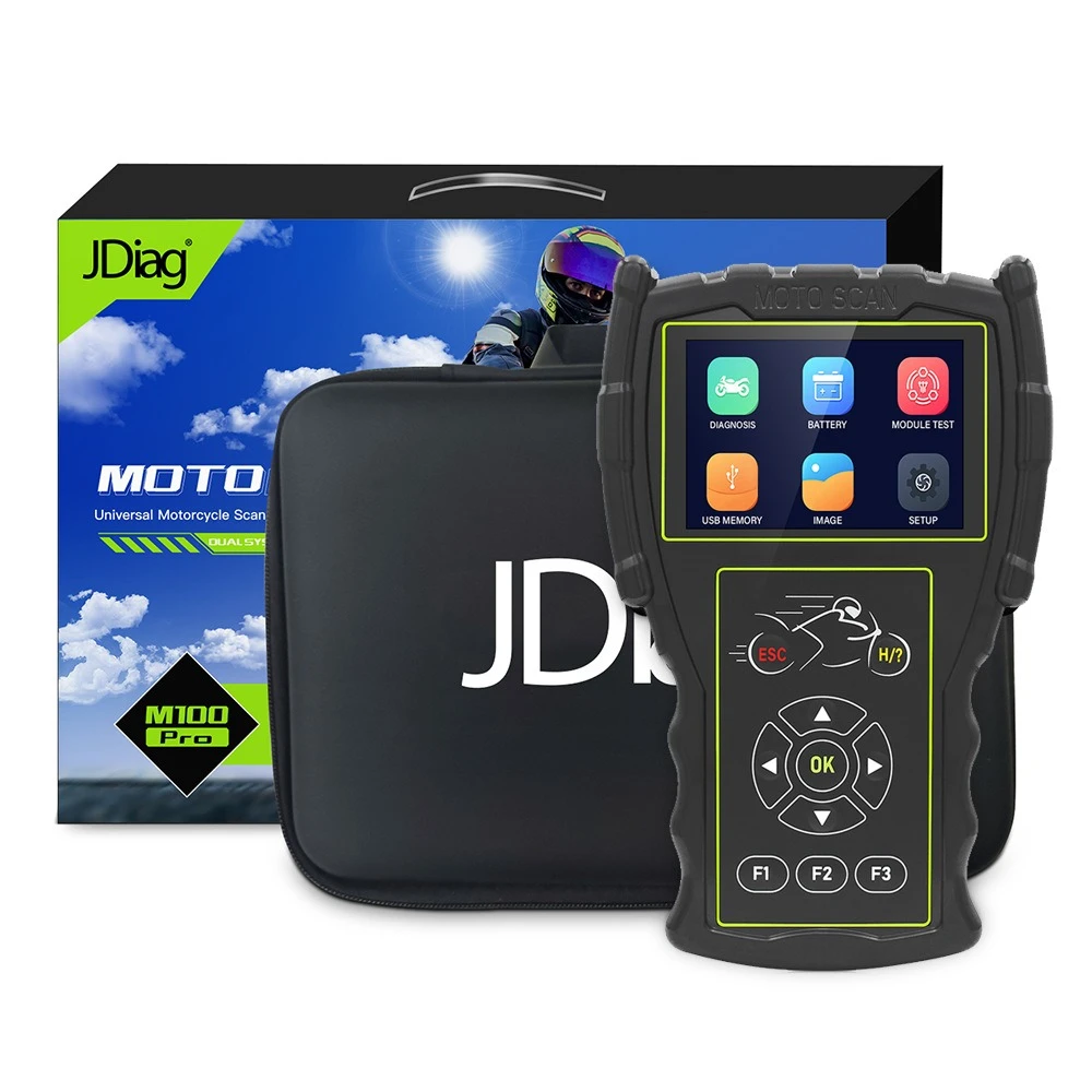 JDiag M100 Pro moottoripyörän OBD-diagnostiikkalaite korjaukseen