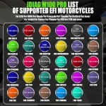 JDiag M100 Pro moottoripyörän OBD-diagnostiikkalaite korjaukseen