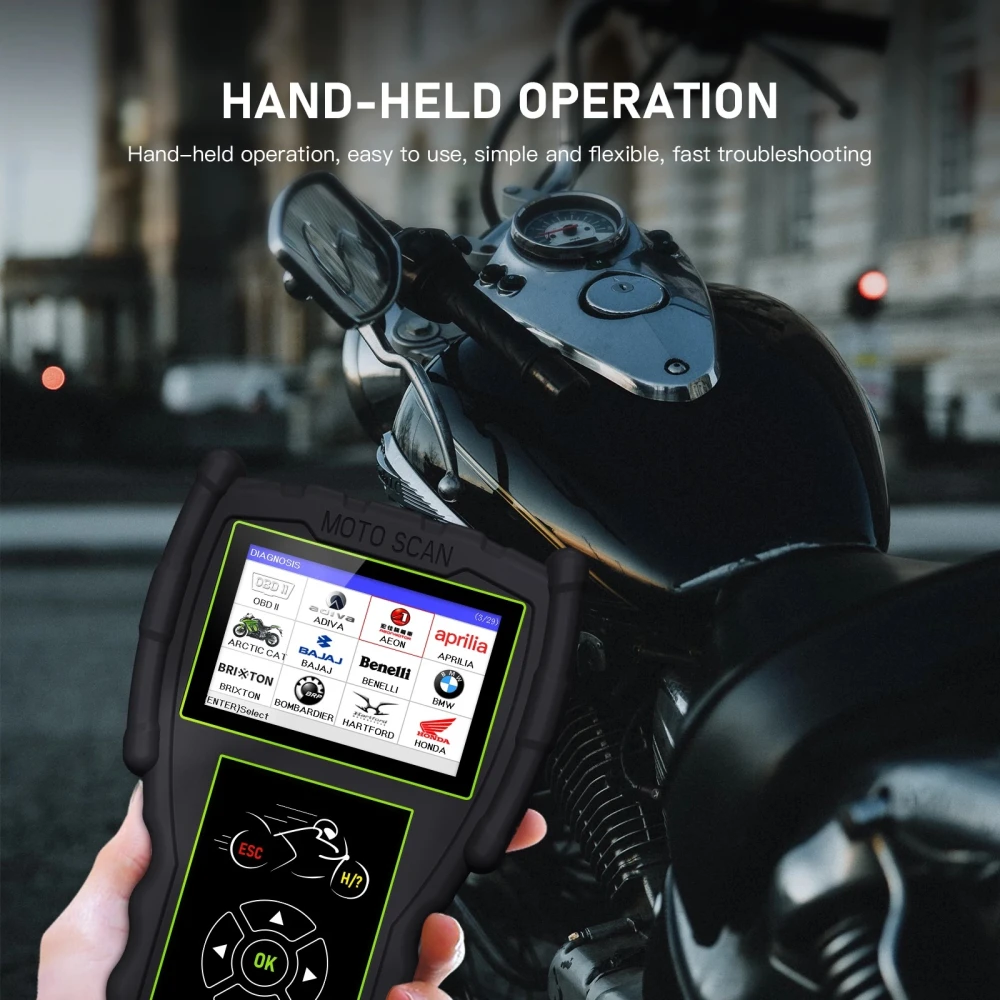 JDiag M100 Pro moottoripyörän OBD-diagnostiikkalaite korjaukseen