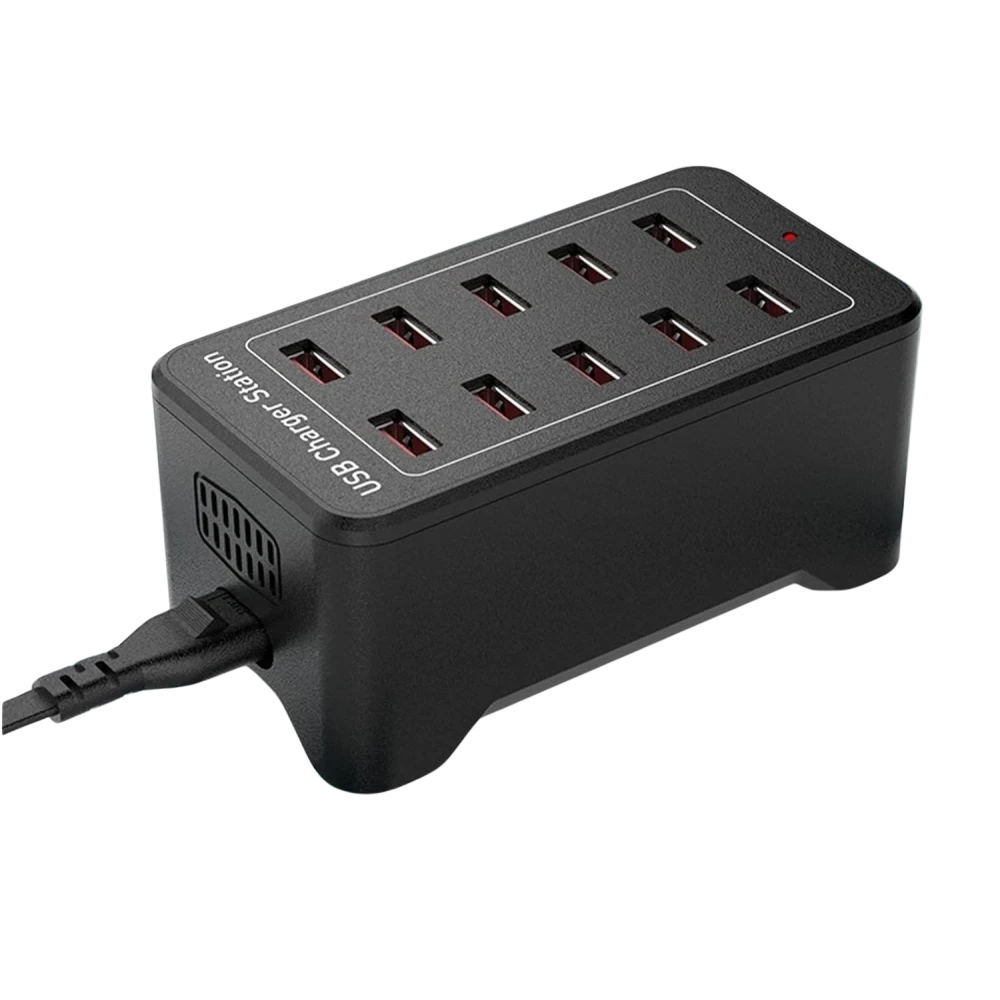 10-porttinen USB-latausasema IQ Charge - 50W 12A, 2.4A per portti