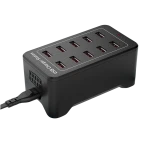 10-porttinen USB-latausasema IQ Charge - 50W 12A, 2.4A per portti