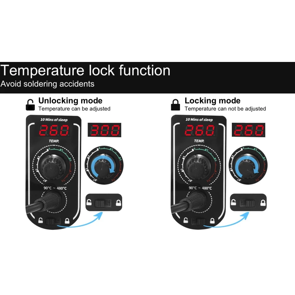 Mlink S1 digitaalinen juotosasema 60W LED-näytöllä