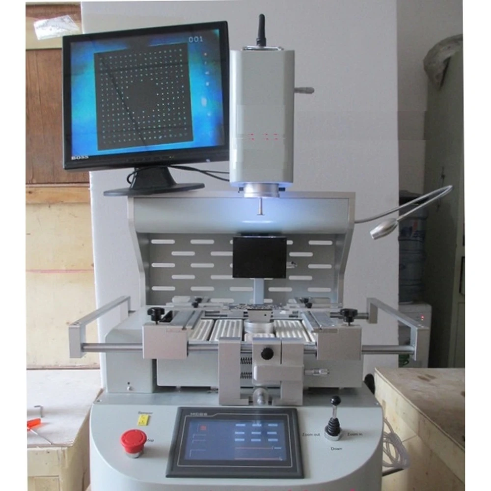 Mlink X5 BGA-reballingasema kolmella lämmitysalueella ja kosketusnäytöllä