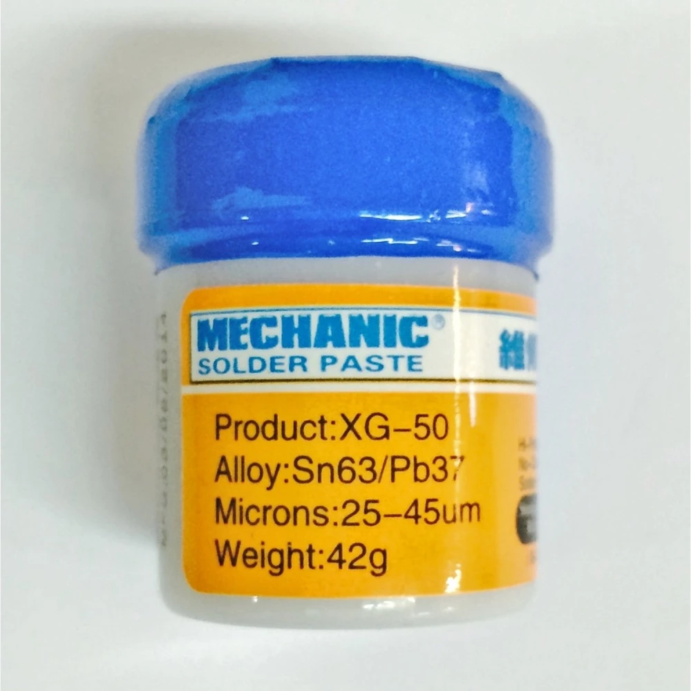 Mechanic XG-50 juotospasta Sn63/Pb37 (10CC - 42GR) elektroniikkakorjauksiin