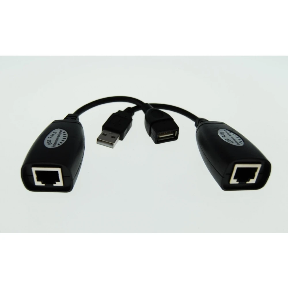 Adaptador extensor USB RJ45 para conexión a larga distancia
