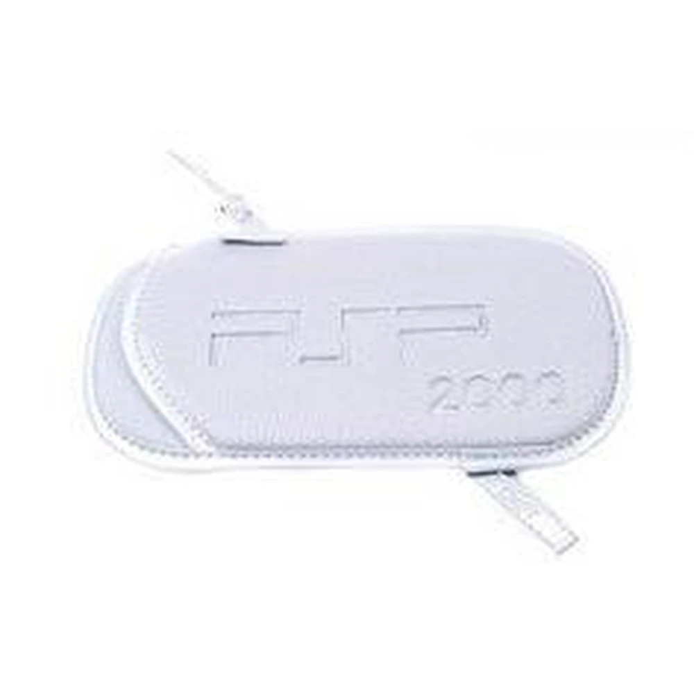 Valkoinen PSP Slim -suojakotelo hihnalla PSP 2000 ja PSP 3000