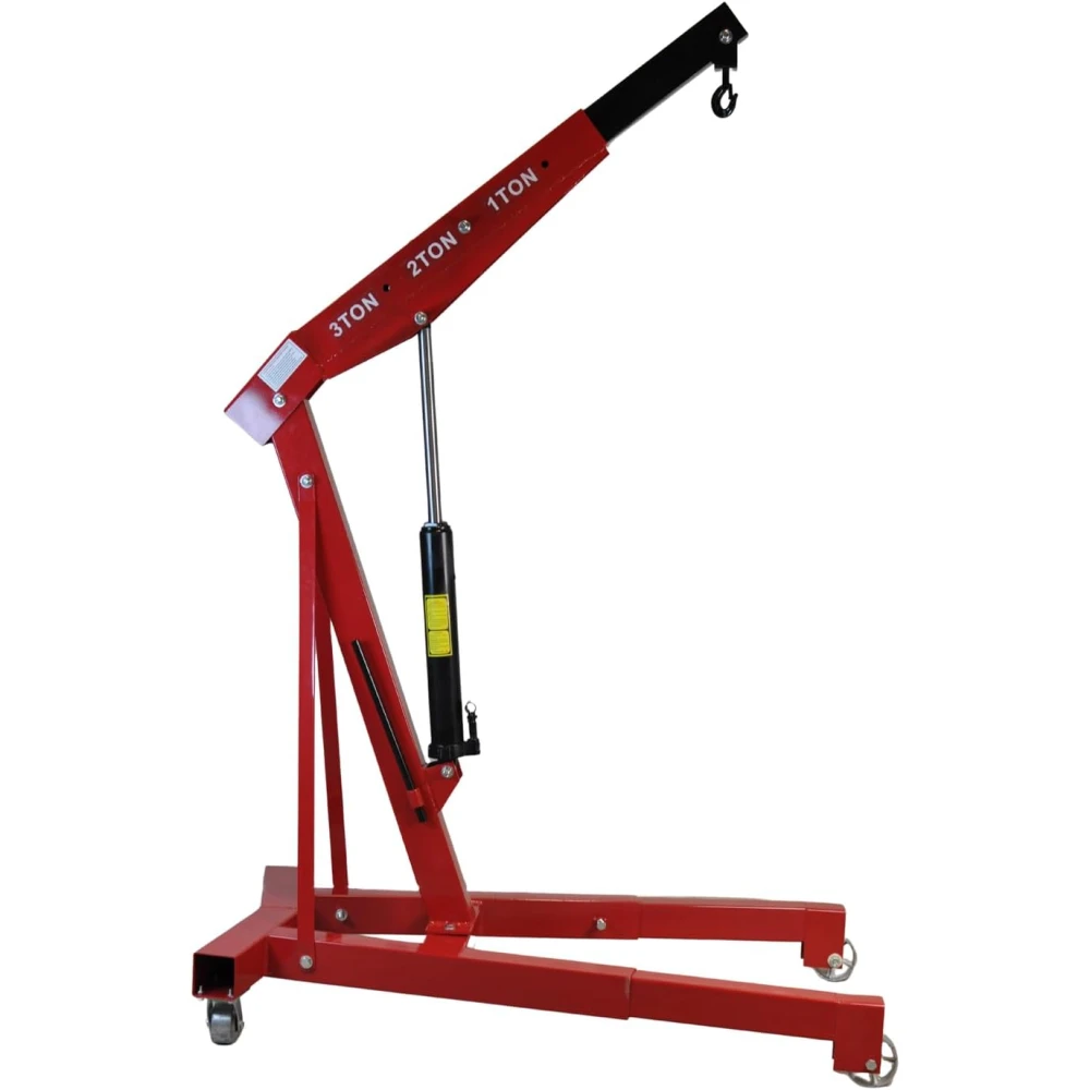 Elevador de motores y maquinaria pesada con ruedas giratorias y brazo ajustable