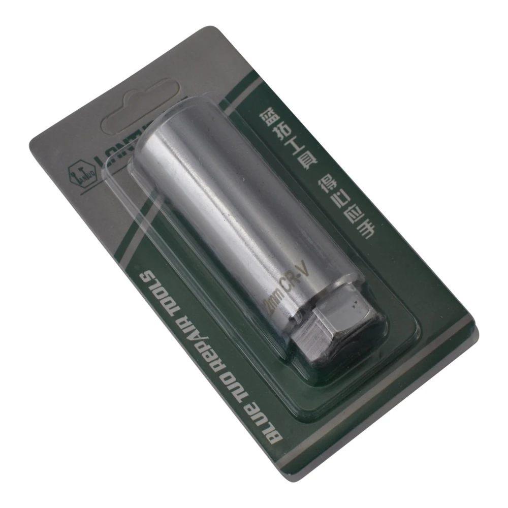 Herramienta conector sensor oxígeno 22mm 7/8 ranura 20mm TSX TOOL en uso en taller automoción