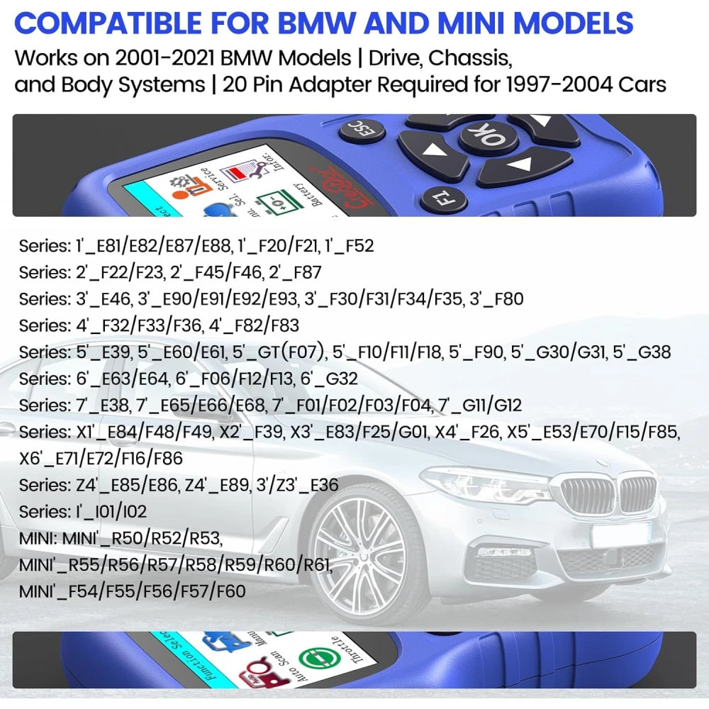 BMW Creator C420 OBD2 -diagnostiikkalaite BMW:lle ja Minille