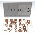 110 kuparitiivisteen sarja eri kokoina korjaukseen ja automaatioon