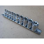 1/4 Torx-kärkihylsysarja 10 osaa TSX TOOL kromivanadiiniterästä