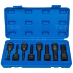 Torx-iskuhylsysarja 1/2 T30-T80 - 8 osaa TSX TOOL