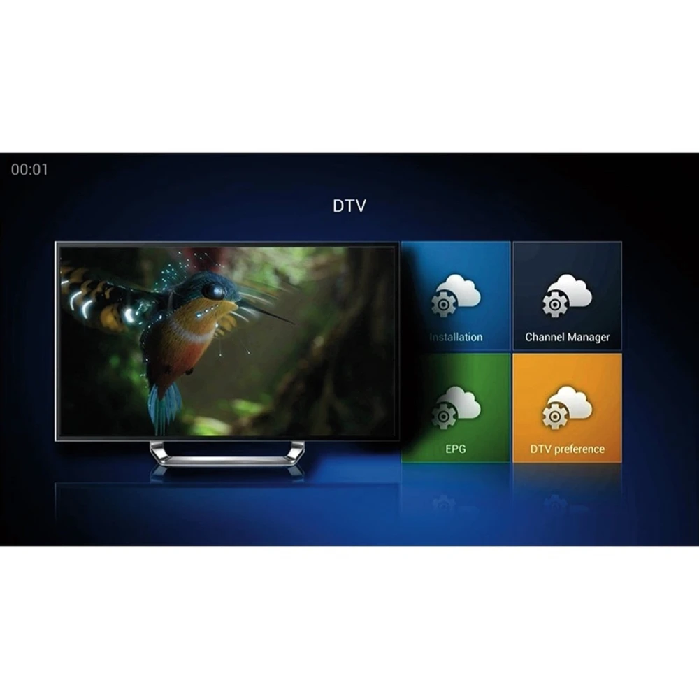 Kii Pro DVB-S2 DVB-T2 Android TV Box 2GB/16GB 4K