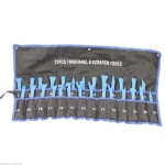 27-osainen ovipaneelien, listojen ja pölykapseleiden irrotustyökalusarja TSX TOOL