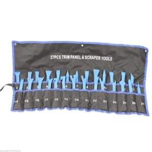 27-osainen ovipaneelien, listojen ja pölykapseleiden irrotustyökalusarja TSX TOOL