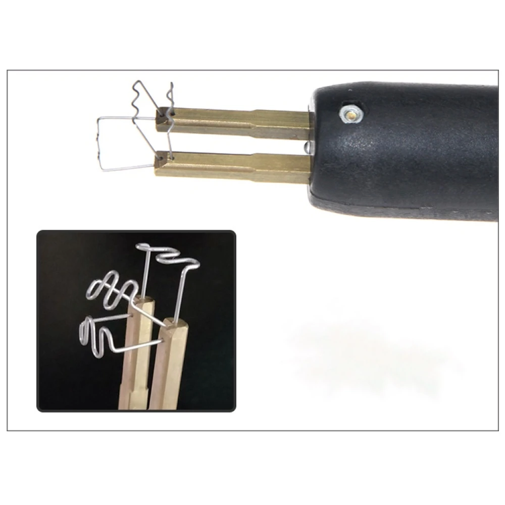 Muovihitsauspakkaus kuumaniittauskoneella autokorjaukseen