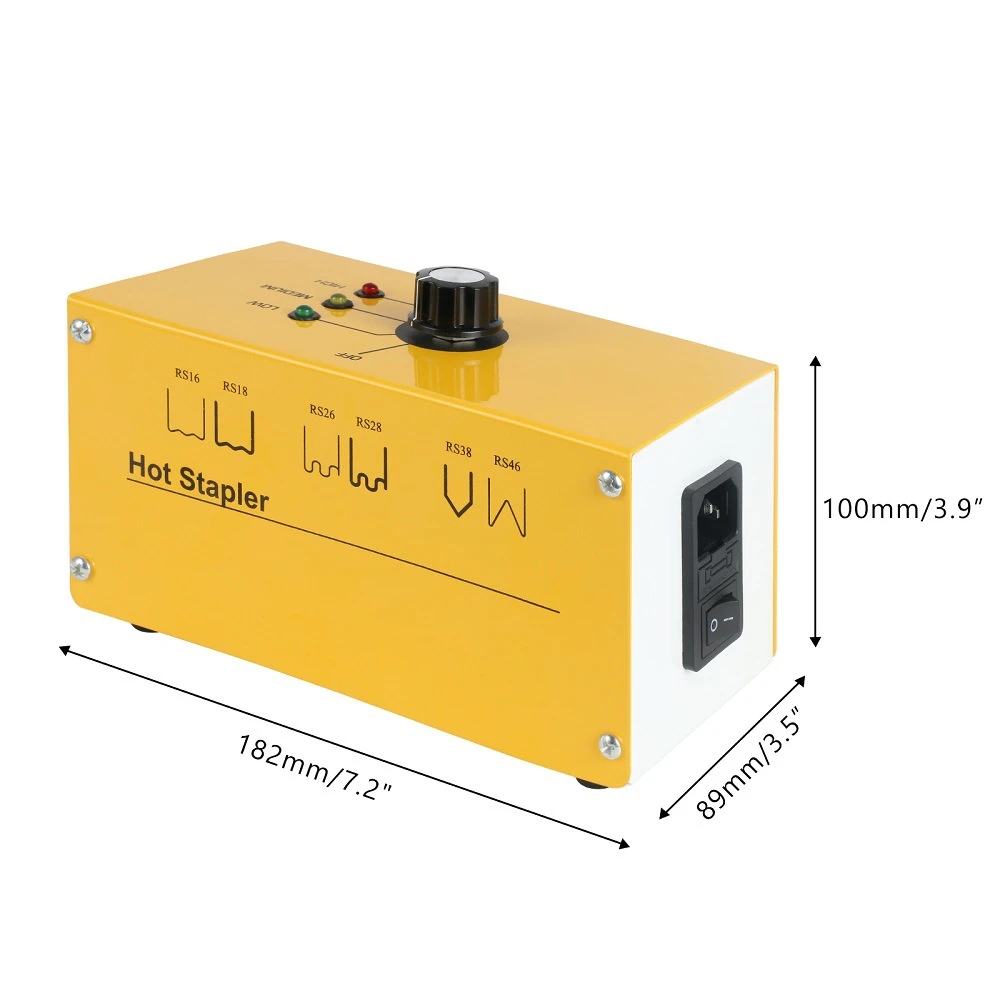 Muovihitsauspakkaus kuumaniittauskoneella autokorjaukseen