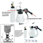 Sangrador neumático de frenos con botella de recarga y gancho TSX TOOL