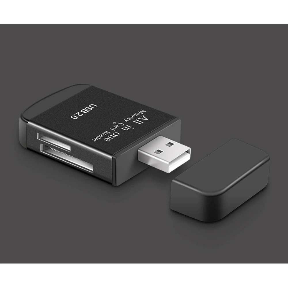 USB 2.0 -muistikortinlukija Micro SD-, MMC-, SDHC-, TF- ja M2-korteille
