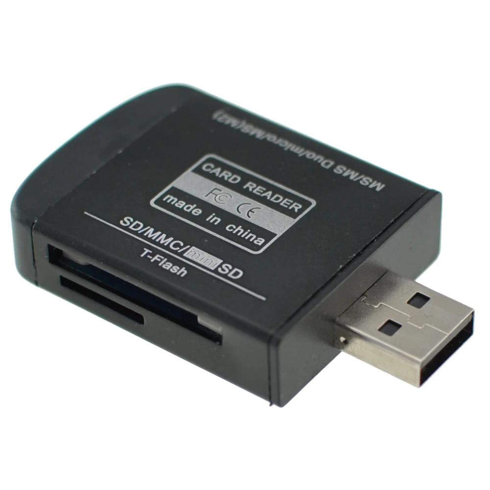USB 2.0 -muistikortinlukija Micro SD-, MMC-, SDHC-, TF- ja M2-korteille