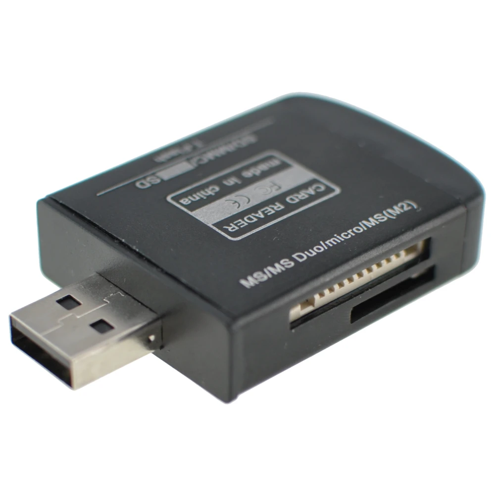 USB 2.0 -muistikortinlukija Micro SD-, MMC-, SDHC-, TF- ja M2-korteille