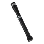 Linterna telescópica con luz LED y base magnética para uso manos libres