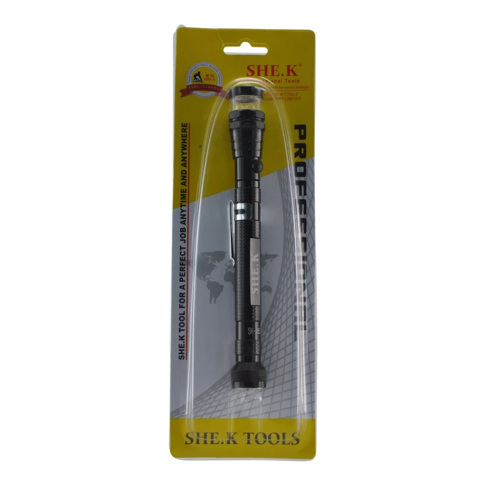 Linterna para automoción con luz LED y base magnética potente