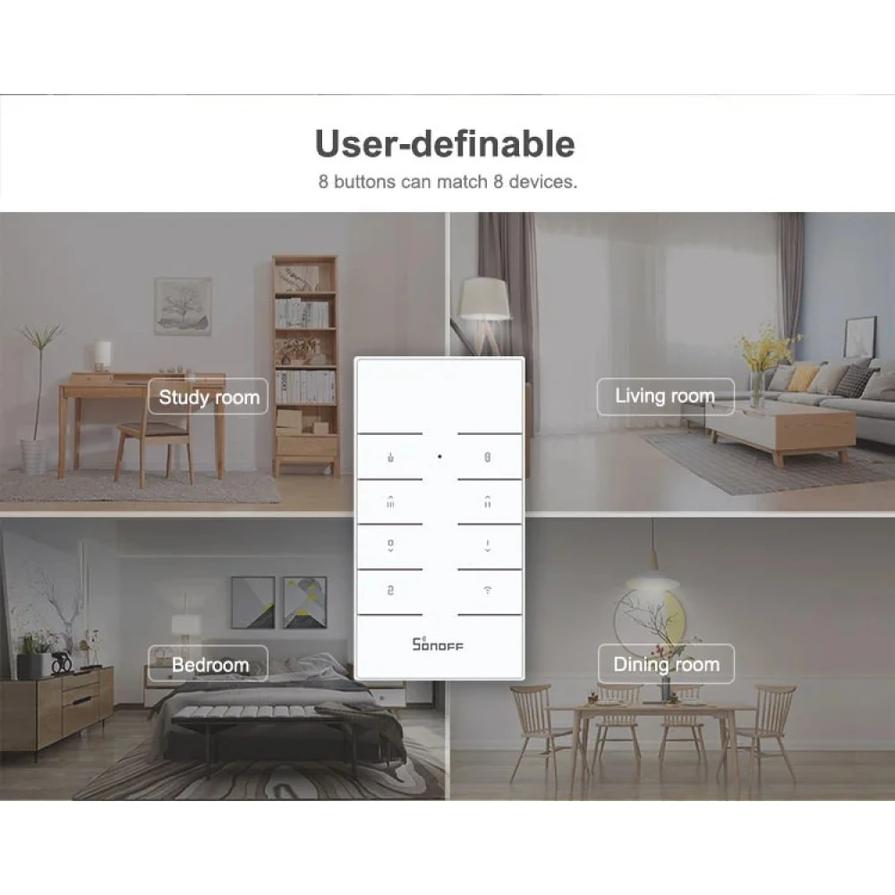 SONOFF RM433R2 -kaukosäädin 433MHz RF-laitteiden ohjaukseen