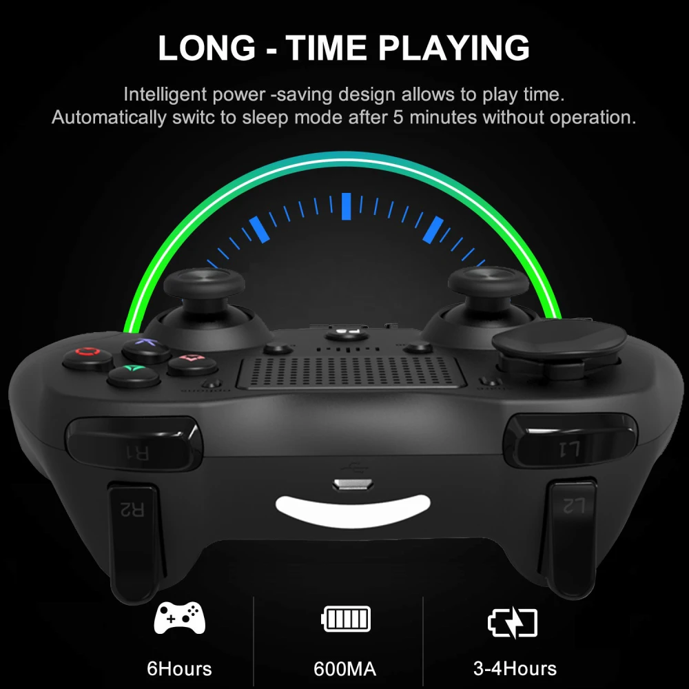 PS4-yhteensopiva valkoinen langaton ohjain DoubleShock 4