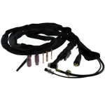 Detalle del panel frontal de la Maquina Soldadura DC TIG Inverter TIG-200 con MMA con display digital